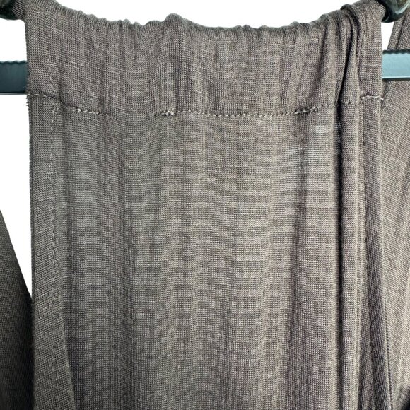 VTG‎ Y2K Boho F21 Brown Stretchy Maxi Dress Chunky Wood Beads Halter Neck Size L - Picture 7 of 7